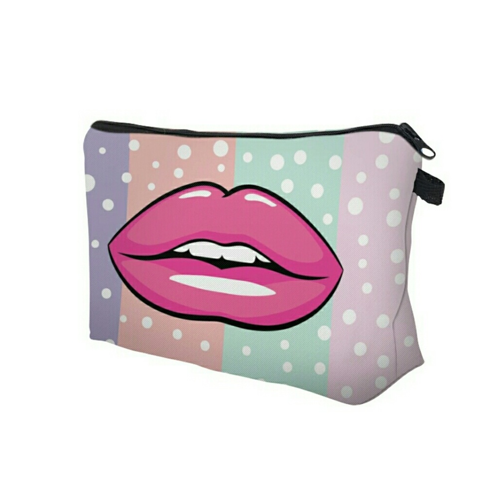 New Pouty Pink Lips Make-up Bag